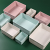 桌面收纳盒塑料长方形整理盒，防尘小号抽屉，置物盒子杂物分类储物盒