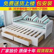 实木沙发床多功能可折叠推拉单人1.2双人1.5小户型客厅1.8米两用