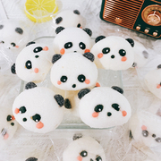 3D创意手工可爱萌趣熊猫棉花糖动物造型儿童零食烘焙软糖