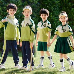 学院风棒球服校服，套装小学生秋冬装，男女童班服四件套幼儿园服