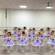 六一儿童节目跳舞蓬蓬裙紫色亮片纱裙幼儿舞蹈服装演出服女童裙子