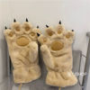 猫爪熊掌手套男女学生韩版冬季加绒加厚全指网红可爱毛绒防寒