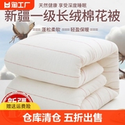 新疆一级长绒棉被棉花被子，被芯棉絮床垫被，褥子手工全棉纯棉花冬被