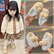 秋冬款女宝宝软底学步鞋0-1岁一2岁婴幼儿二棉鞋防滑保暖毛毛鞋子