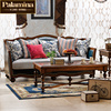 美式真皮沙发组合简美小户型实木整装，简欧新古典(新古典)沙发客厅家具