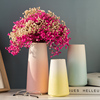 创意北欧干花艺术花瓶摆件陶瓷，客厅装饰餐桌，百合鲜花插花水培器皿