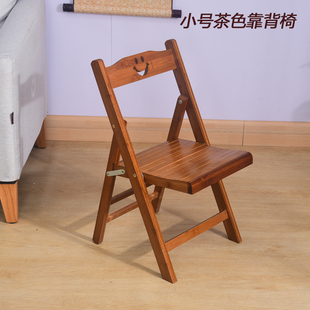 楠竹实木折叠凳子便携式小板凳，钓鱼凳矮凳儿童凳可折叠靠背椅子
