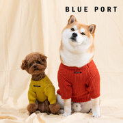 blueport秋冬装宠物服装，中小型犬猫通用粗棒针，毛衣温暖舒适狗衣服