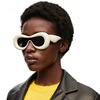 2023可爱膨胀感潮人街拍太阳眼镜男款欧美同款一体大框时尚墨镜女