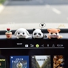车载车内饰品汽车摆件中控台屏幕可爱熊猫电动车电脑显示屏装饰品