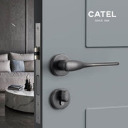 北欧风静音卧室门锁家用通用型室内门锁把手卫生间木门锁定制