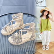 女童罗马凉鞋夏季韩版时尚，儿童鞋子小女孩，宝宝公主鞋软底防滑
