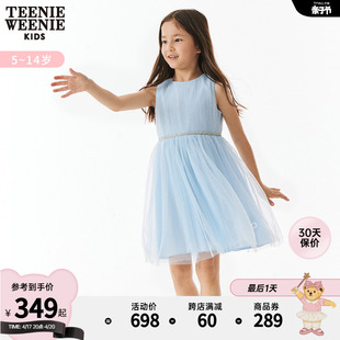 TeenieWeenie Kids小熊童装女童24年夏季款梦幻网纱无袖仙女裙