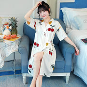 日式系带和服睡衣女夏性感睡裙甜美可爱连身浴衣袍女汗蒸服居家服