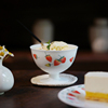 曼叙浆果陶瓷釉下手作甜品碗酸奶，碗杯家用冰淇淋杯高脚杯子