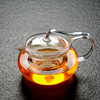 高硼硅耐热玻璃燕尾壶 花茶壶 花草茶具 功夫泡茶壶 透明过滤加热