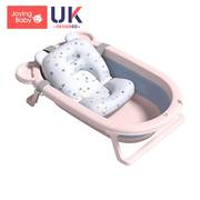 婴儿感温洗澡盆折叠家用初生新生幼儿浴盆可坐躺小孩用品宝宝浴桶