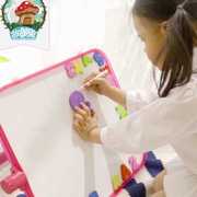儿童画板支架式家用双面磁性无尘小黑板幼儿白板写字板宝宝涂鸦板