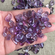 高品质天然巴西紫水晶碎石，颗粒鱼缸花瓶盆造景，铺垫滴胶供佛水晶石