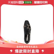 香港直发STELLA MCCARTNEY 女士黑色系带坡跟鞋 810011 KP027 100