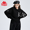 Kappa卡帕套头衫outlets女短款蝙蝠衫卫衣休闲圆领长袖K0C62WT01