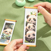 成都熊猫花花卷轴冰箱贴磁贴中国风四川基地，文创新年装饰纪念品