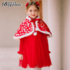 女童新年红色背心裙冬装，2022儿童洋气，连衣裙套装拜年服公主裙