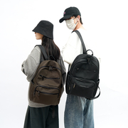 日系防水尼龙布双肩包运动简约电脑包大容量轻便旅行包女学生背包