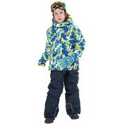 跨境菲比小象儿童滑雪服，套装保暖加厚防风男女童，冲锋衣裤防水