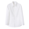 高端纯棉重工钉珠衬衣女士长袖白色休闲衬衫优雅气质公主范N124