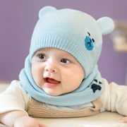 婴儿帽子秋冬季女宝宝帽子新生儿帽子男童毛线帽婴幼儿童帽针织帽