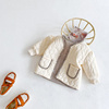 韩版女宝宝秋冬装棉袄婴儿夹棉两面可穿加厚外套百搭保暖开衫棉衣