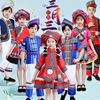 儿童表演服少数民族三月三民族服装女童舞蹈男童服饰苗族壮族广西