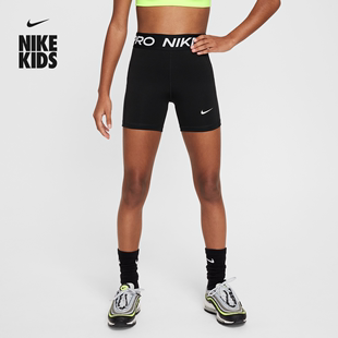 Nike耐克女童PRO DRI-FIT大童速干训练短裤夏季FJ6861