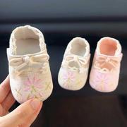 春秋女宝宝软底学步鞋婴幼儿鞋子，0-1岁绣花古风布鞋，中国风汉服鞋2