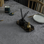 桌布北欧现代轻奢圆桌布，布艺高档中式茶几台布定制长方形餐桌布