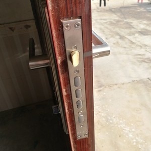 门锁三件套防盗锁安全入户门，门锁心套装单开木门，双开门钥匙锁具