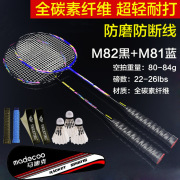 2支装全碳素羽毛球拍双拍碳纤维超轻攻守兼备耐打耐用型