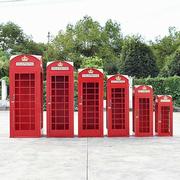 659邮件筒红大型复古工艺艺装饰电话外店书亭户摆网道具铁工艺品
