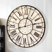 法式罗马风铁艺复古钟表挂钟家用客厅，创意怀旧静音，钟机芯(钟机芯)机械摆钟
