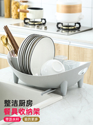 厨房碗架沥水架家用多功能台式置物架收纳架碗碟架碗筷滤水架62