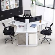 办公室钢架屏风工位组合办公桌六人简约时尚隔断职员办公桌椅