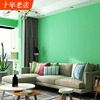 果绿色墙纸清新绿，小清新纯色素色，现代简约卧室客厅电视背景墙壁纸