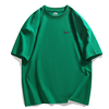 高品质美式纯棉短袖T恤男潮牌夏季宽松大码莫代尔半袖上衣深绿色