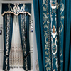 奢华欧式复古客厅卧室，绒布绣花遮光定制窗帘别墅高窗美式中式