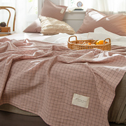 类a全棉床单单件纯棉水洗，棉褥单被单双人加大1.8米床纯色格子简约