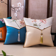 中式刺绣抱枕靠垫客厅沙发靠枕，不含芯靠背套长方形大靠包腰枕定制