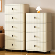 收纳柜抽屉式加厚塑料家用客厅卧室床头置物柜多层夹缝储物柜简约