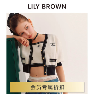 LILY BROWN2024春夏 MARY QUANT联名针织开衫LWND241206