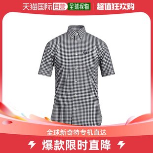 香港直邮潮奢 Fred Perry 男士格纹衬衫